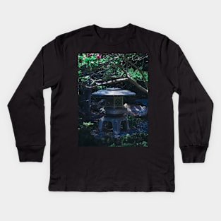 Photography of a Toro Japanese Lantern Garden V2 Kids Long Sleeve T-Shirt